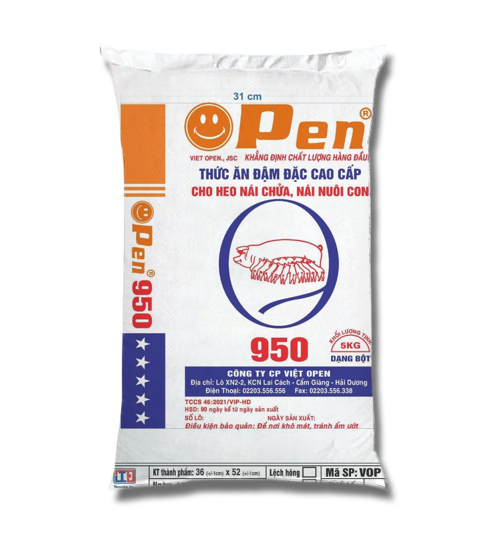 Thức ăn đậm đặc cho heo nái chửa, nái nuôi con – 950