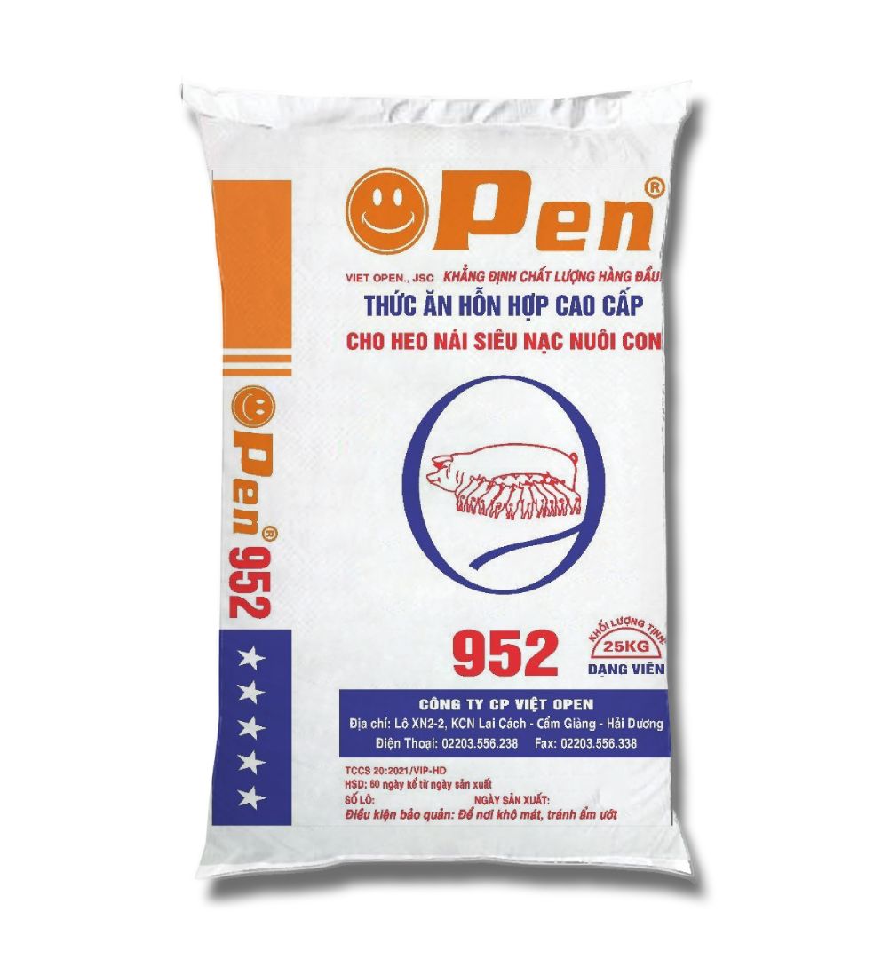 Thức ăn HHCC cho heo nái siêu nạc nuôi con – 952