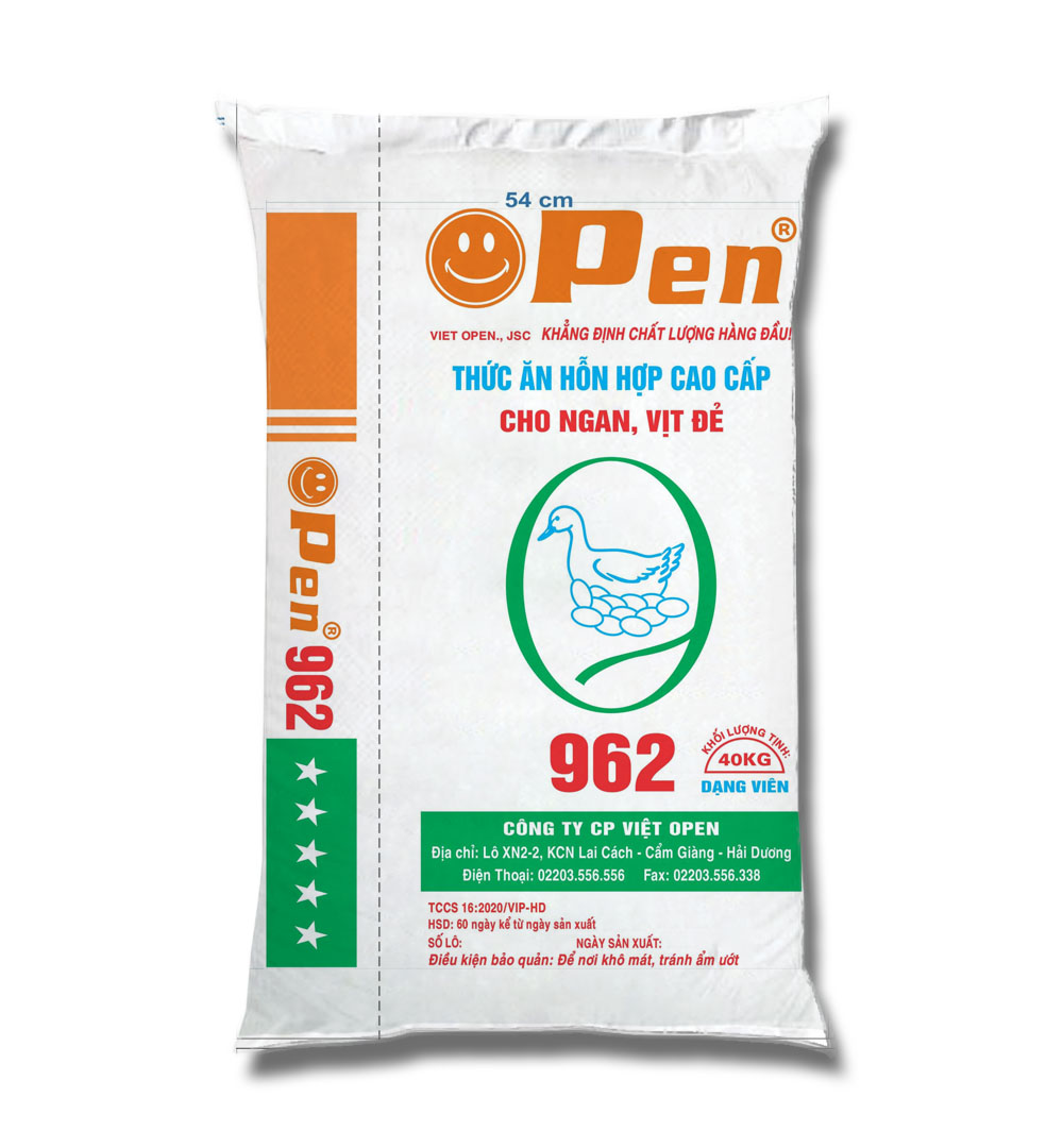 Thức ăn HHCC cho ngan, vịt đẻ – 962